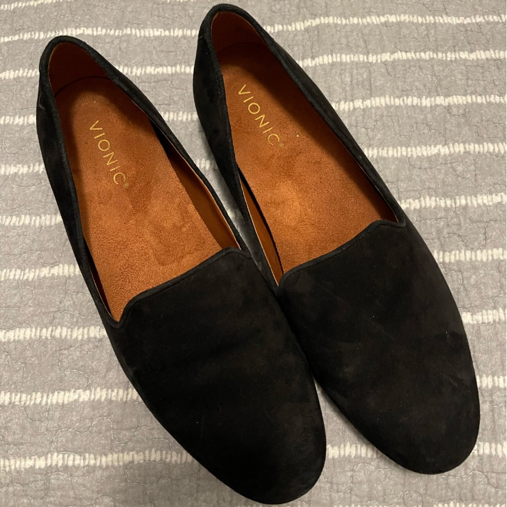 Vionic Black Loafers